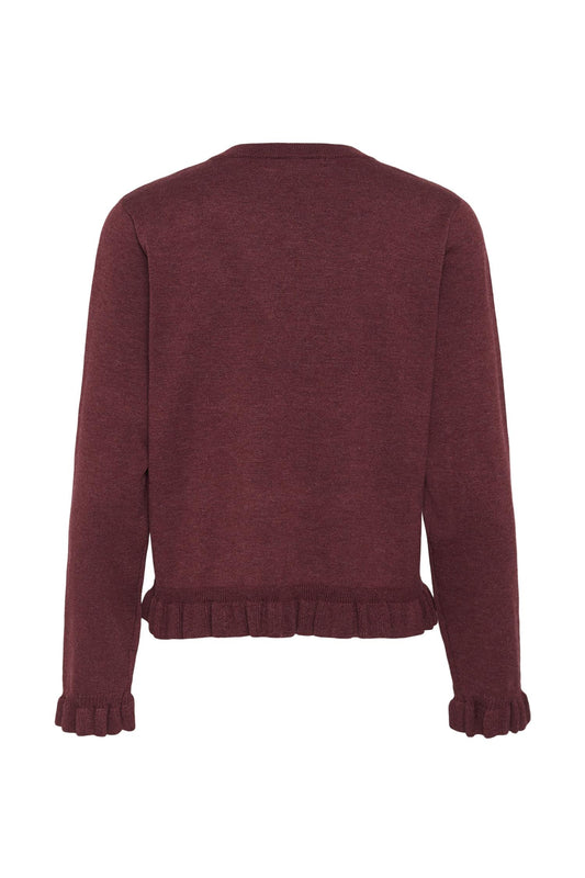Culture Clare Annemarie Frill V-neck Chocolate Truffle
