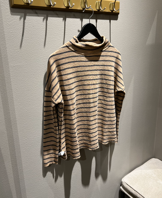 By Basics 4025 Shirt Wide Light Camel/Black Coffee