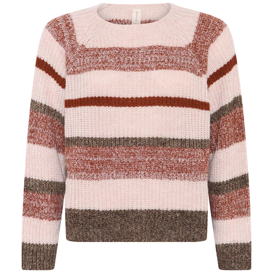 Skovhuus Pullover Striped Oversize Pearl Rose