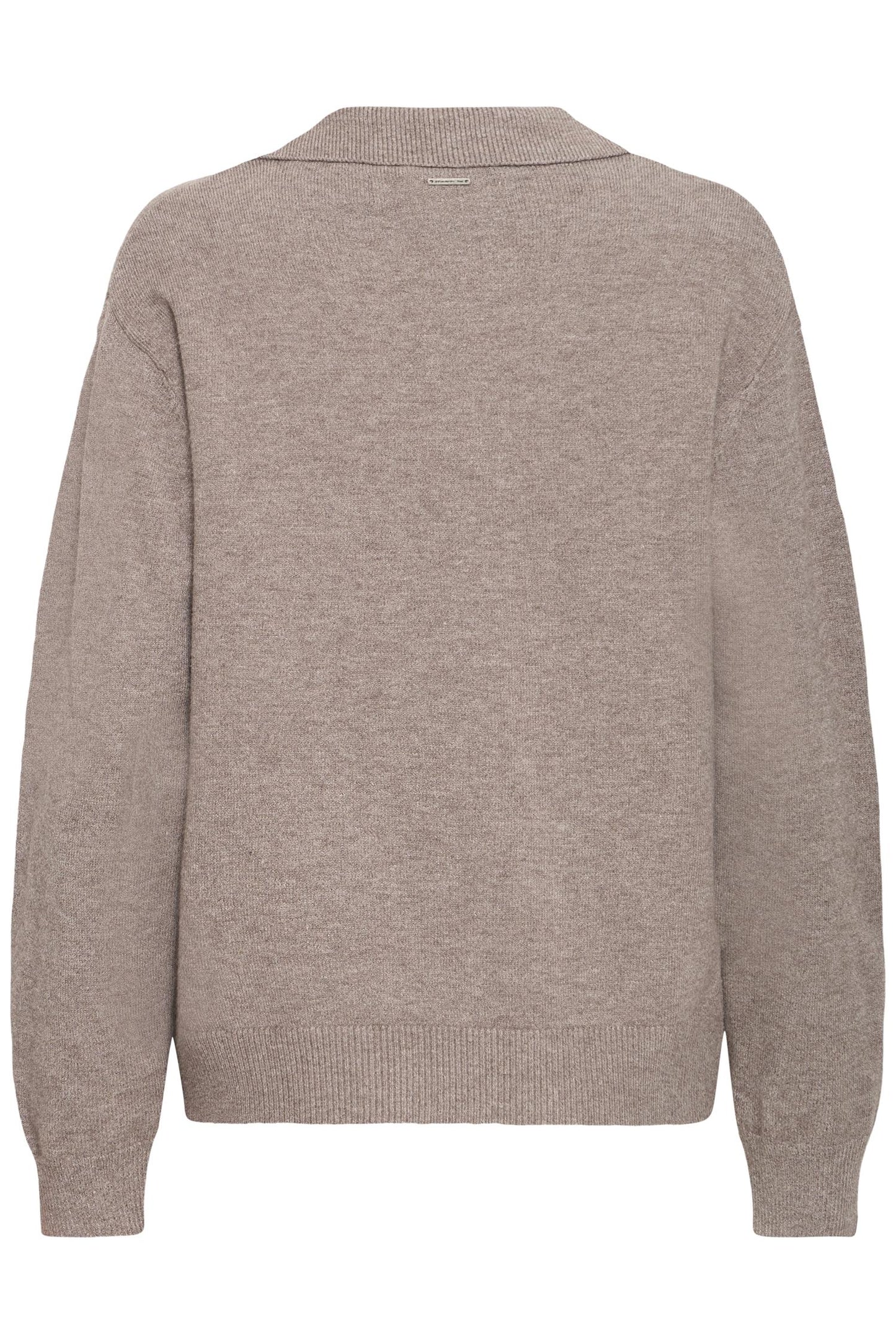 Pulz Steffi Open Polo Pullover Chocolate