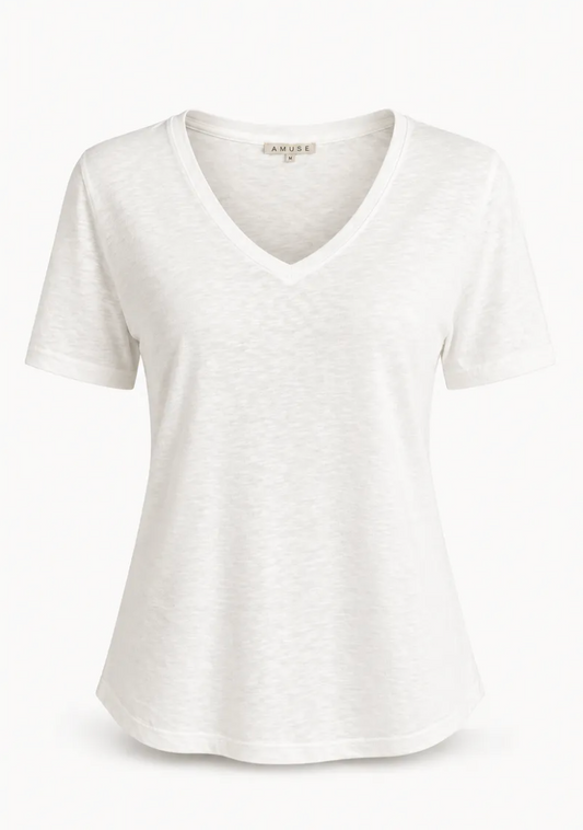 Amuse by Veslemøy Frederikke Tshirt White