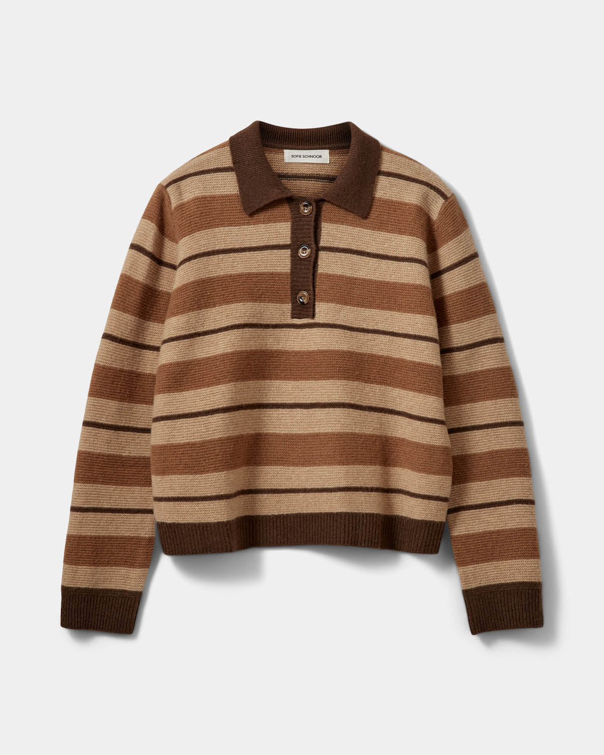 Sofie Schnoor Storma Striped Knit Brown Melange