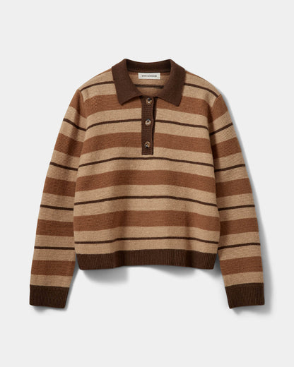 Sofie Schnoor Storma Striped Knit Brown Melange
