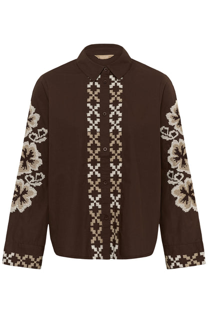 Culture Breezy Shirt Coffee Bean White