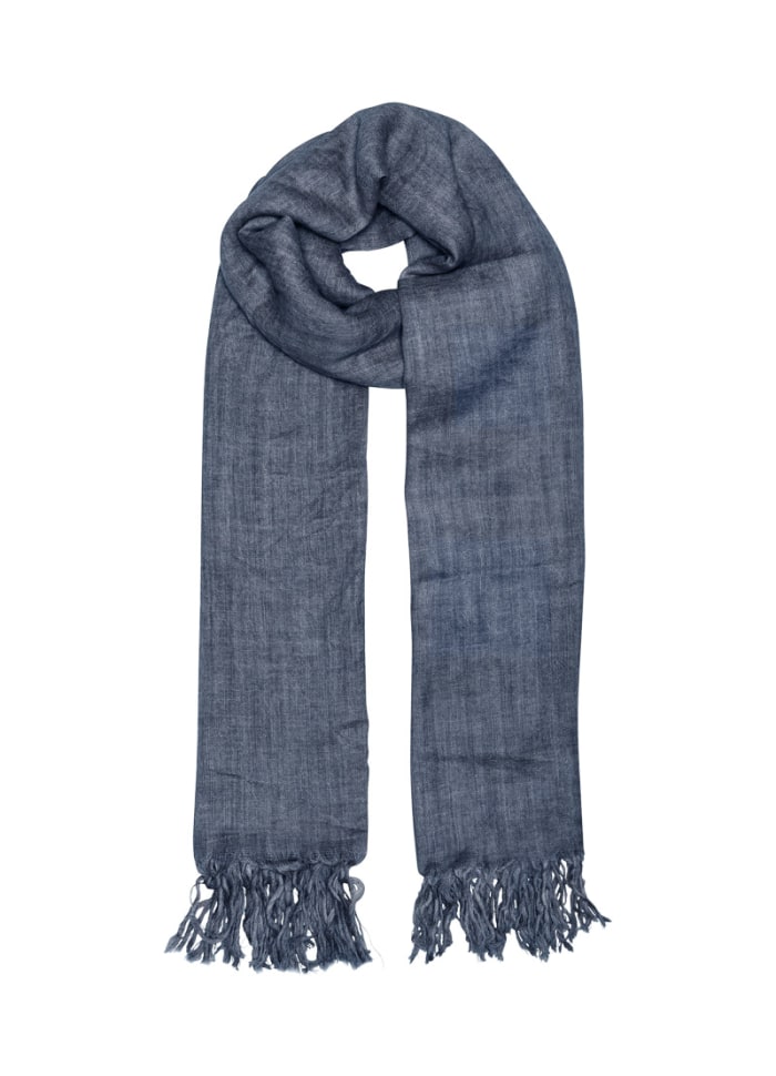 Tif Tiffy Basic Wool Scarf Navy