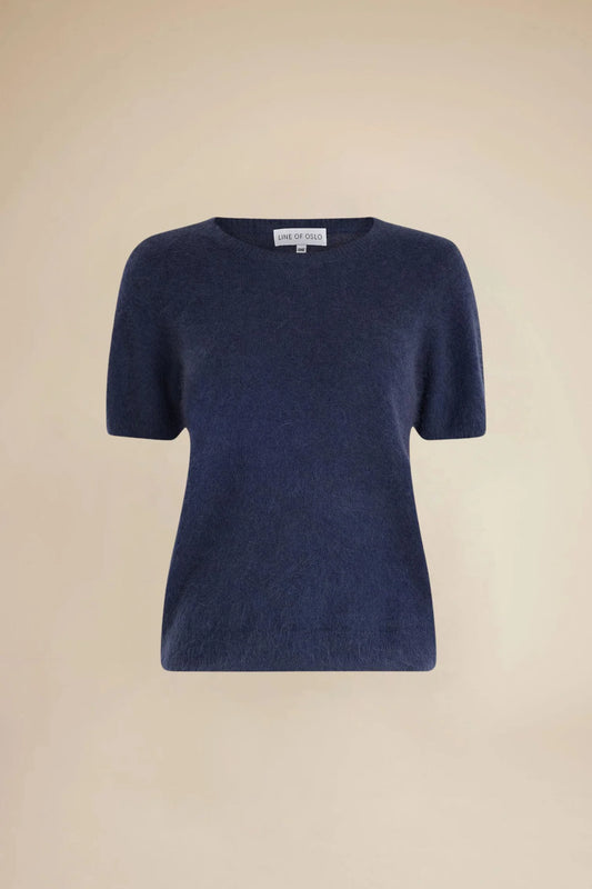 Line of Oslo Monroe 24 Knitted Tshirt Blue