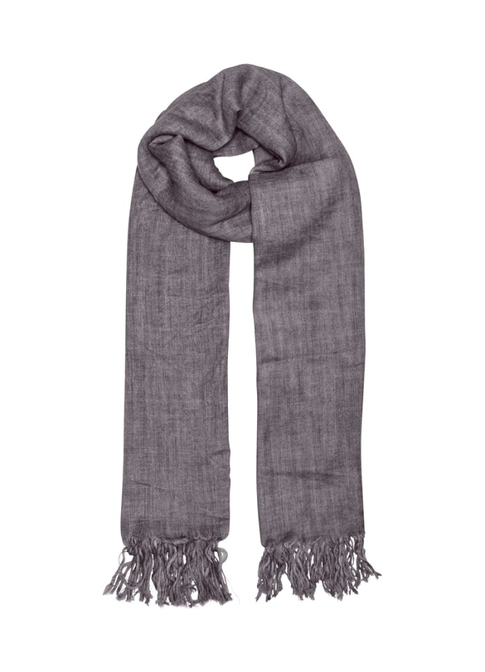 Tif Tiffy Basic Wool Scarf Aubergine